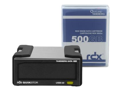 TANDBERG RDX External drive kit  500GB Cartridge + Software