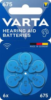 VARTA Hörgeräte Knopfzelle "Hearing Aid Batteries" 675