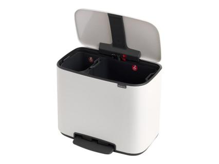 BRABANTIA Bo Treteimer weiss, 11 + 23 L