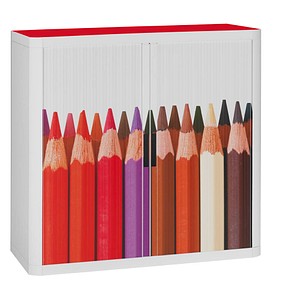 PAPERFLOW Rollladenschrank  Buntstifte1 Fachboden 110,0 x 41,5 x 104,0 cm