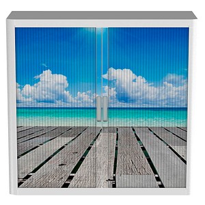 PAPERFLOW Rollladenschrank  Urlaub1 Fachboden 110,0 x 41,5 x 104,0 cm