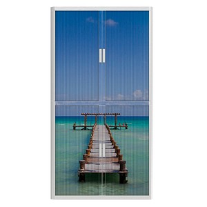 PAPERFLOW Rollladenschrank  Urlaub3 Fachböden 110,0 x 41,5 x 204,0 cm