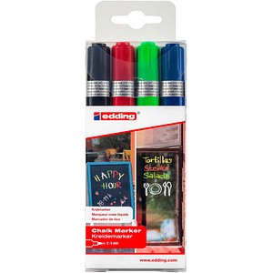 EDDING Kreidemarker 4-4095-4999 2-3mm sortiert 4 Stück/Pack. (4-4095-4999)