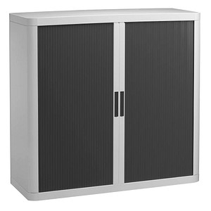 PAPERFLOW Rollladenschrank weiß, anthrazit ohne Fachböden 110,0 x 41,5 x 104,0 cm
