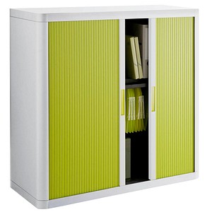 Rolladenschrank Stecksystem easyOffice lichtgrau 1m