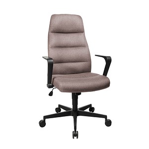 Topstar Chefsessel Chairman® 70, NC70R DC8 hellbraun, schwarz Stoff