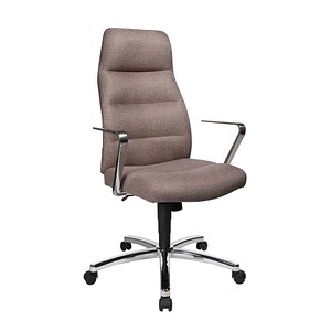Topstar Chefsessel Chairman® 70, NC79R DC8 hellbraun, chrom Stoff