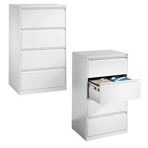CP Hängeregistraturschrank verkehrsweiß mit 4 Schubladen 78,7 x 59,0 x 135,7 cm