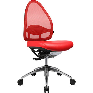 Topstar Bürostuhl Open Base, J4900S01 rot, alu Stoff