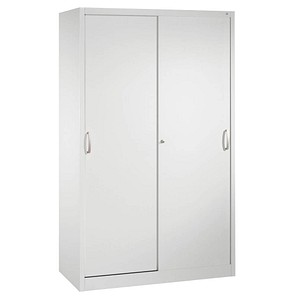 CP C 2000 Acurado Schiebetürenschrank lichtgrau 4 Fachböden 120,0 x 40,0 x 195,0 cm