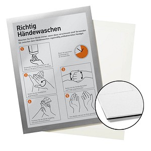 DURABLE Klettrahmen DURAFRAME GRIP, DIN A4, silber Informationsrahmen mit Klett