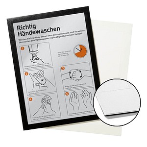 DURABLE Klettrahmen DURAFRAME GRIP, DIN A4, schwarz Informationsrahmen mit Klet