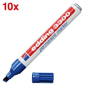 EDDING Permanentmarker 3300 Blau (4-3300003) Strichbreite 1-5mm
