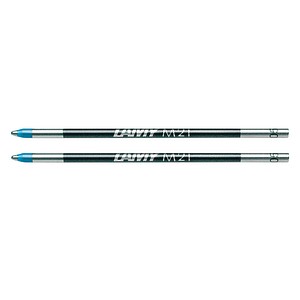 2 LAMY M 21 Kugelschreiberminen M blau