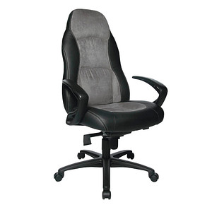 Topstar Chefsessel Speed Chair, SC20FTC3 grau, schwarz, schwarz Kunstleder