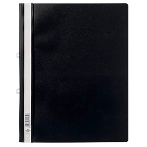 DURABLE Schnellhefter zum Abheften, DIN A4, schwarz Sichthefter aus Hartfolie, 