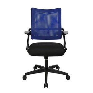 Topstar Bürostuhl New S'move, DS100A T208 blau, schwarz, schwarz Stoff