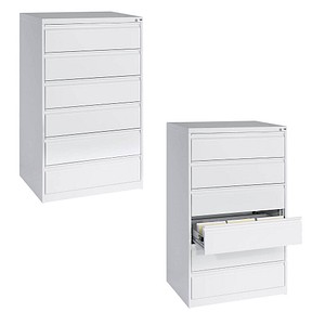CP C 2000 Acurado Karteischrank verkehrsweiß mit 6 Schubladen 78,7 x 59,0 x 135,7 cm