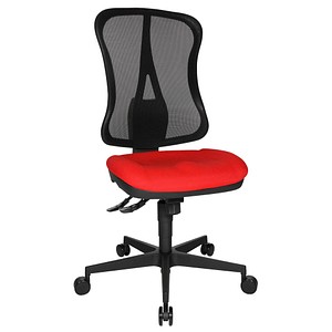 Topstar Bürostuhl Head Point SY, HE200 G21 rot, schwarz, schwarz Stoff
