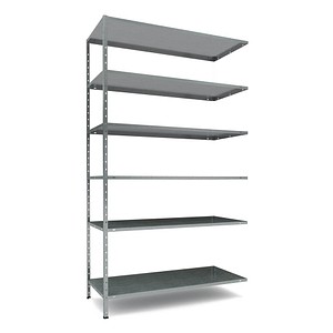 SZ Metall Schwerlastregal 12200 silber 80,0 x 30,0 x 200,0 cm