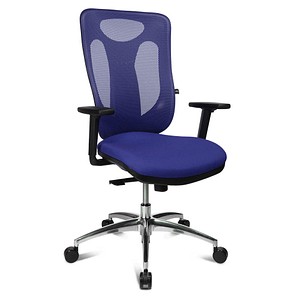 Topstar Bürostuhl Sitness Net Pro 100, NN39T T38 blau, alu Stoff