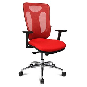 Topstar Bürostuhl Sitness Net Pro 100, NN39T T31 rot, alu Stoff