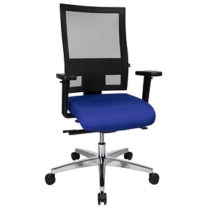 Topstar Bürostuhl Sitness 60, PS69BH W56 blau, schwarz, alu Stoff
