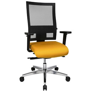 Topstar Bürostuhl Sitness 60, PS69BH W59 gelb, schwarz, alu Stoff