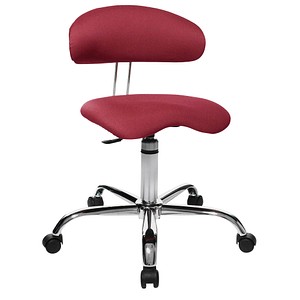 Topstar Bürostuhl Sitness® 40, ST290W51 rot, chrom Stoff