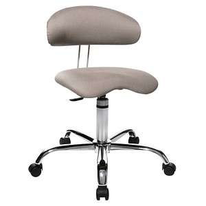 Topstar Bürostuhl Sitness® 40, ST290W53 graubeige, chrom Stoff
