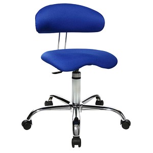Topstar Bürostuhl Sitness® 40, ST290W56 blau, chrom Stoff