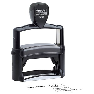 TRODAT Textstempel Professional 5205, von Hand gestalten 6-zeilig, Abdruckgröße