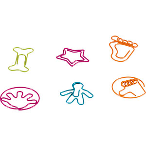 BRUNNEN 24 BRUNNEN Büroklammern farbsortiert Metall; 1 Pack = 24 St.