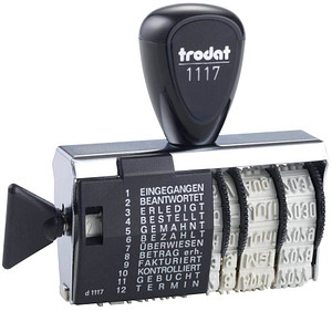 TRODAT Wortbandstempel 54340 Schwarz 56 x 4 mm (B x H)
