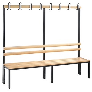 CP Garderobenbank mit Haken Basic 8052-100 buche Holz 196,0 cm