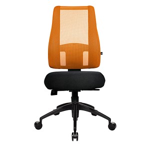 Topstar Bürostuhl Lady Sitness® Deluxe, LT20B0W504 orange, schwarz, schwarz Stoff