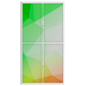 PAPERFLOW Rollladenschrank  Farbgemustert3 Fachböden 110,0 x 41,5 x 204,0 cm