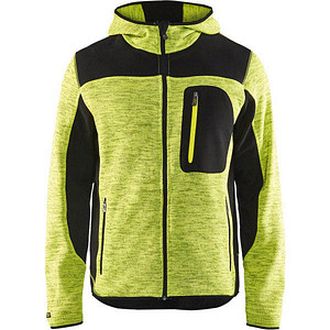 BLAKLÄDER® Herren Strickjacke 4930 gelb/schwarz Größe 2XL