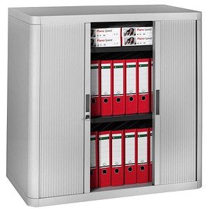 PAPERFLOW Rollladenschrank lichtgrau ohne Fachböden 110,0 x 41,5 x 104,0 cm