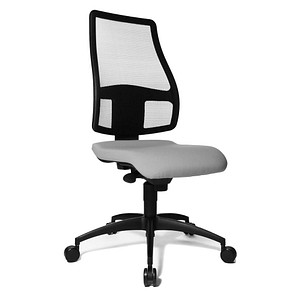 Topstar Bürostuhl Syncro Net, SN100 T23 hellgrau, schwarz Stoff