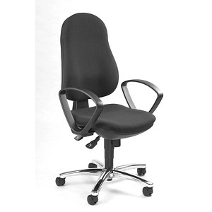 Topstar Bürostuhl Syncro Steel, 8929 G22 anthrazit, chrom Stoff