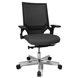 Topstar Bürostuhl T300, TA309A T220 anthrazit, schwarz, alu Stoff