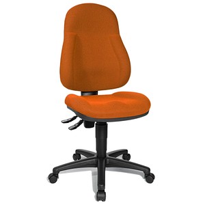 Topstar Bürostuhl Wellpoint 10, 8050 BC4 orange, schwarz Stoff