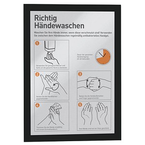 DURABLE Duraframe Magnetic A4 Informationsrahmen magnetisch A4, 5er Schwarz 486