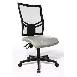 Topstar Bürostuhl Net Point 10, NX200 G23 hellgrau, schwarz Stoff