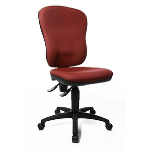 Topstar Bürostuhl Point 80, 8180 G27 bordeaux, schwarz Stoff