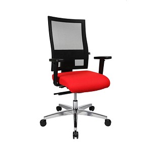 Topstar Bürostuhl Profi Net 11, PS59H T31 rot, schwarz, alu Stoff