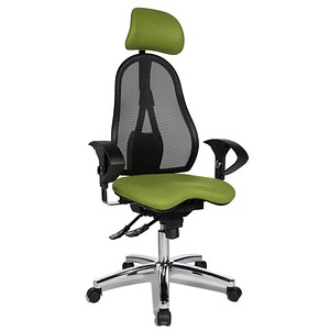 Topstar Bürostuhl Sitness 45, ST99U L55X apfelgrün, schwarz, chrom Stoff