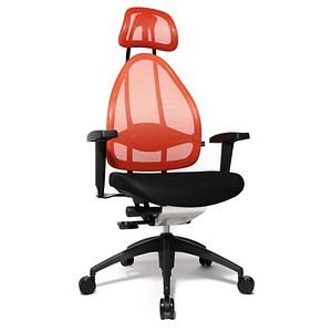 Topstar Bürostuhl Open Art® 2010, OPA0T B940 orange, schwarz, schwarz Stoff