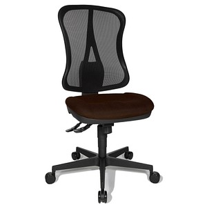 Topstar Bürostuhl Head Point SY, HE200 G08/B90 dunkelbraun, schwarz, schwarz Stoff